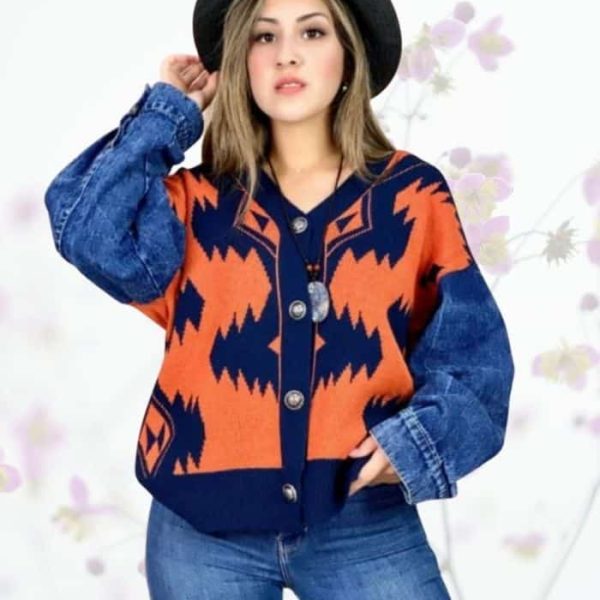 Chaqueta Chic Lana y Mezclilla