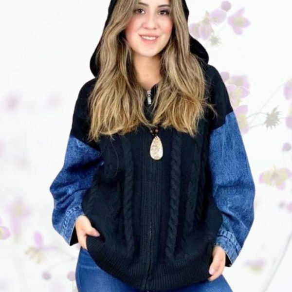 Chaqueta Lana y Mezclilla Colores.