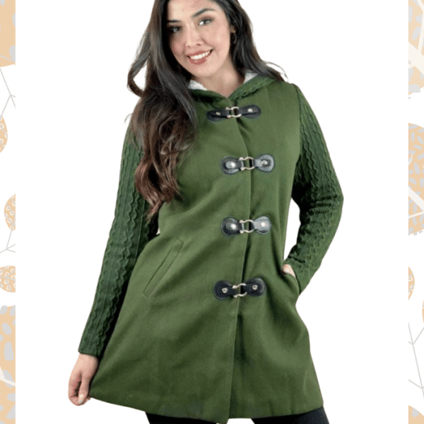 Chaqueta Gamuza Mongomery Verde
