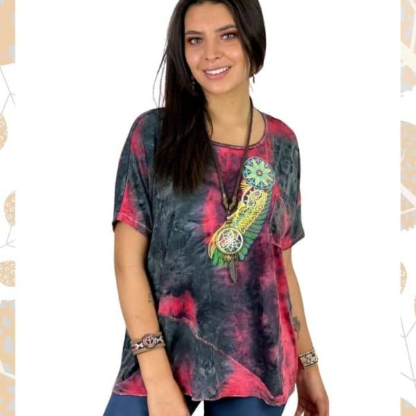 Polera Difuminada Guinda