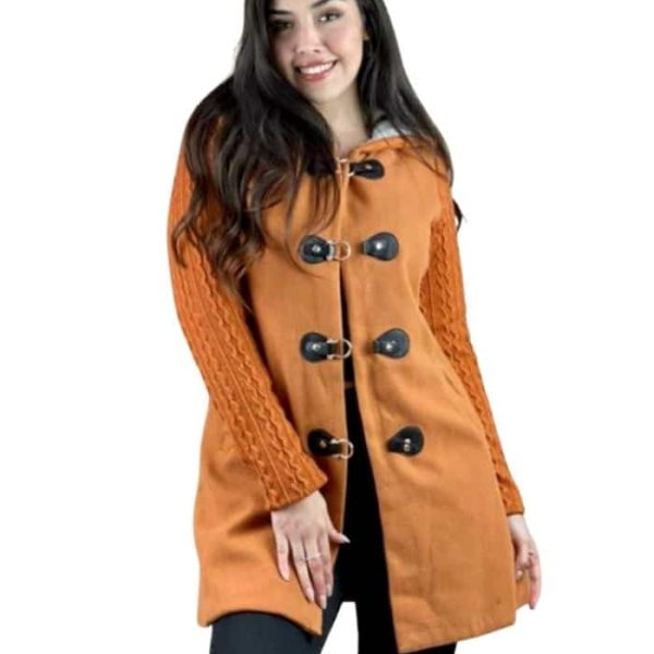 Chaqueta Gamuza Mongomery Camel
