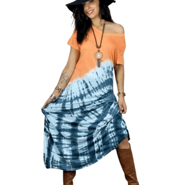 Vestido Difuminado Bicolor